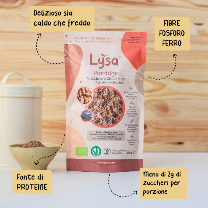 Porridge Bio Nocciole Cioccolato