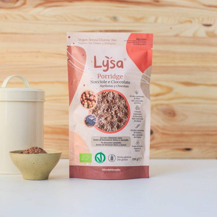 Porridge Bio Nocciole e Cioccolato senza glutine