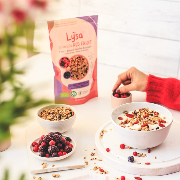 Granola Bio Red Fruit - frutti rossi e bacche di aronia senza glutine - immagine 5