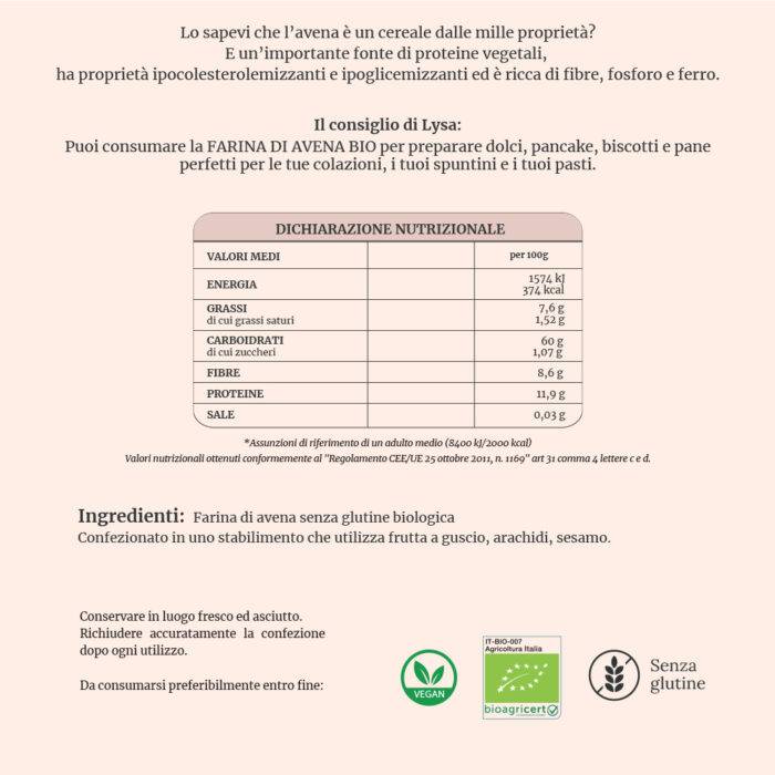 Farina di Avena Senza Glutine Bio - immagine 2
