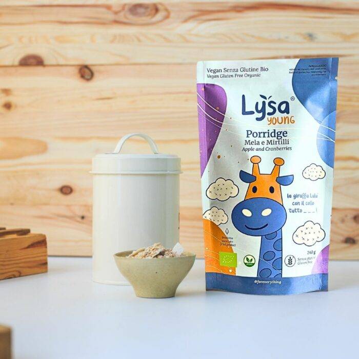 Lysa Young Porridge Mela e Mirtilli senza zuccheri e senza glutine